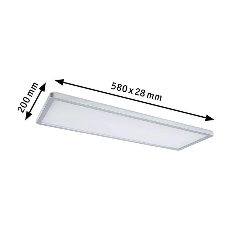 LED Panel Stufen-Dimmer Atria Shine Chrom-Matt