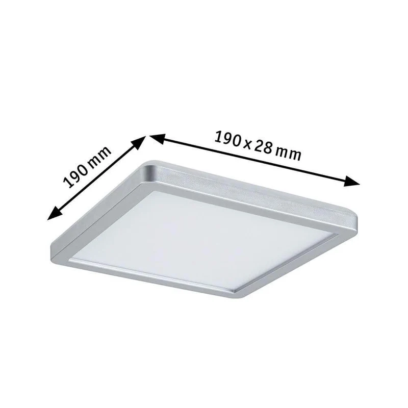LED Panel Atria Shine Warmweiß Chrom