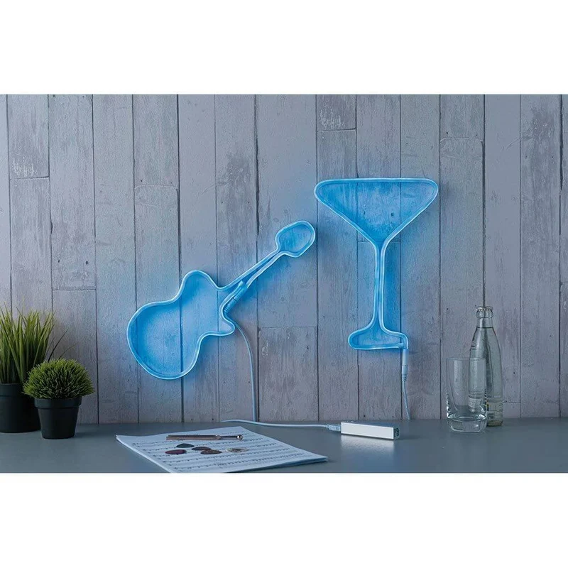 USB-LED Strip Neon Colorflex Blau 1m