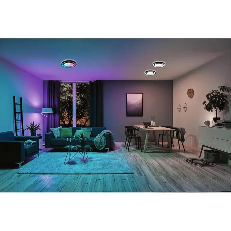 LED Deckenleuchte Rainbow Ø 37,5cm Schwarz