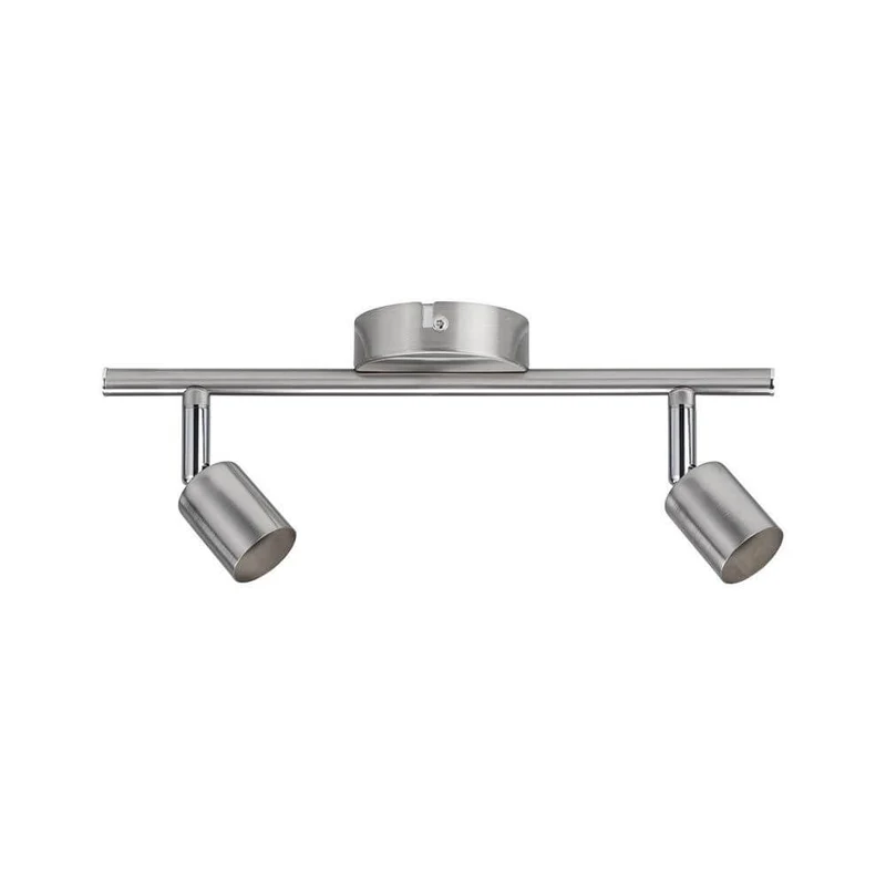 Balkenstrahler Carolina 2-flammig Chrom-Matt