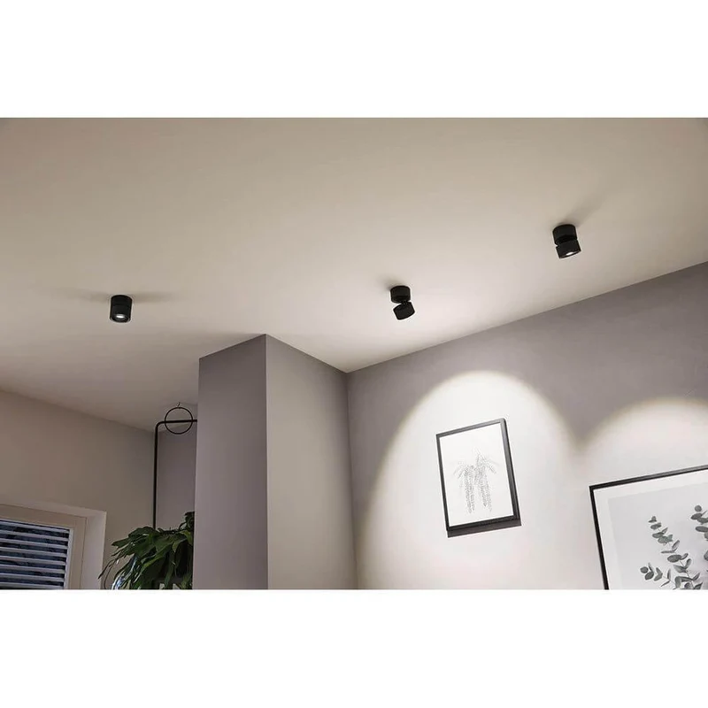 LED Decken Strahler Spircle Schwarz-Matt