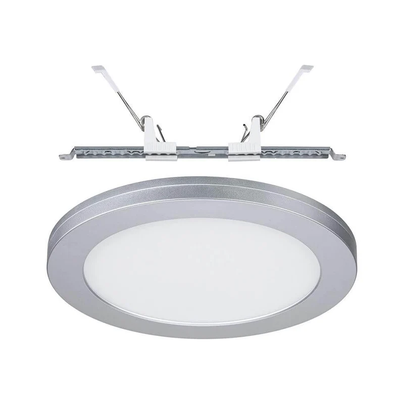 LED Einbaupanel 2 in 1 Cover-it Rund Chrom-Matt