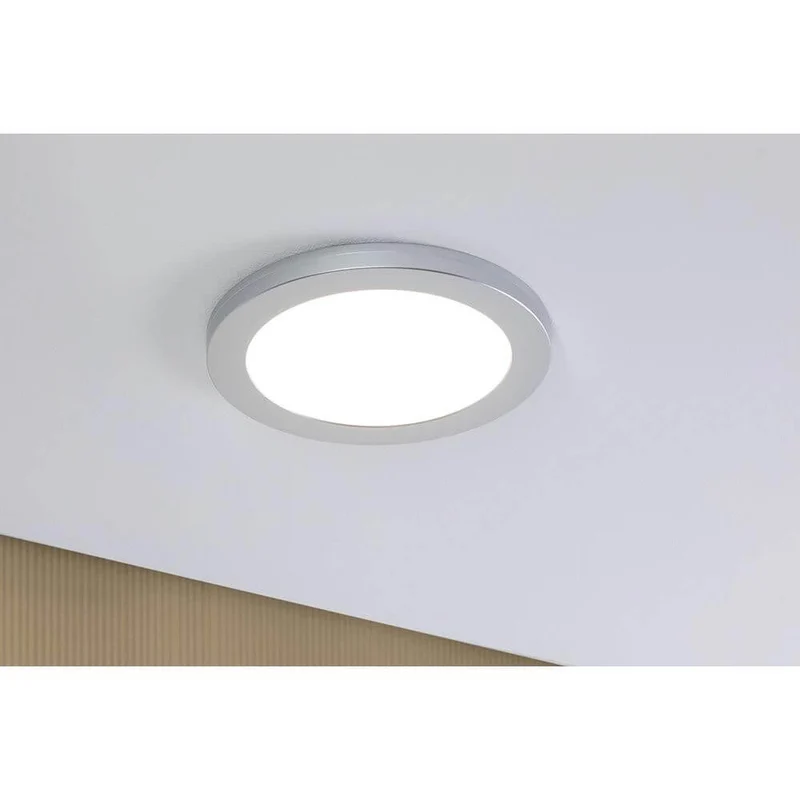 LED Einbaupanel 2 in 1 Cover-it Rund Chrom-Matt