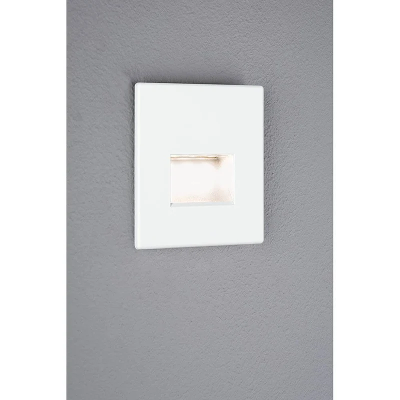 LED Wandeinbauleuchte Edge Quadro Weiß-Matt