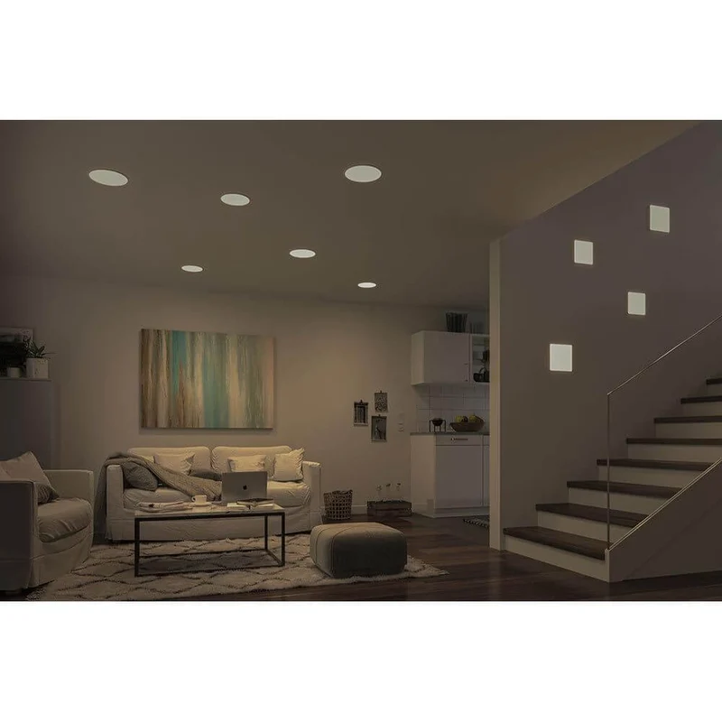 VariFit Veluna LED Einbaupanel mit 3-Stufen-Dimmer Eckig Satiniert