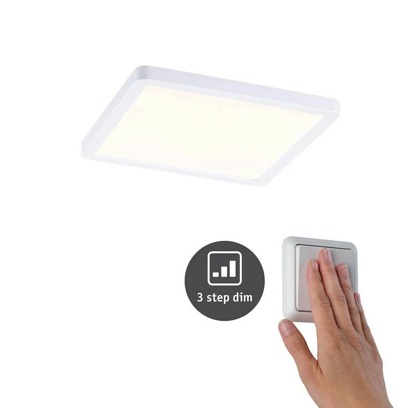VariFit LED Einbaupanel Areo mit 3-Stufen-Dimmer Eckig Weiß