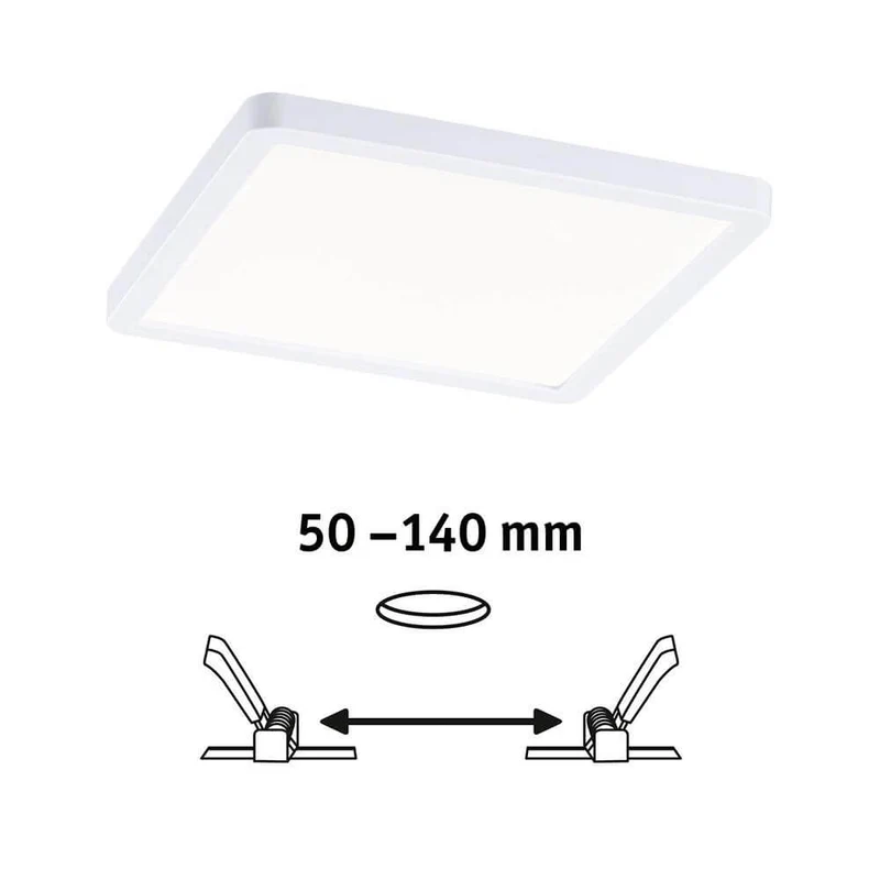 VariFit LED Areo Einbau Panel Deckenleuchte Eckig Weiß
