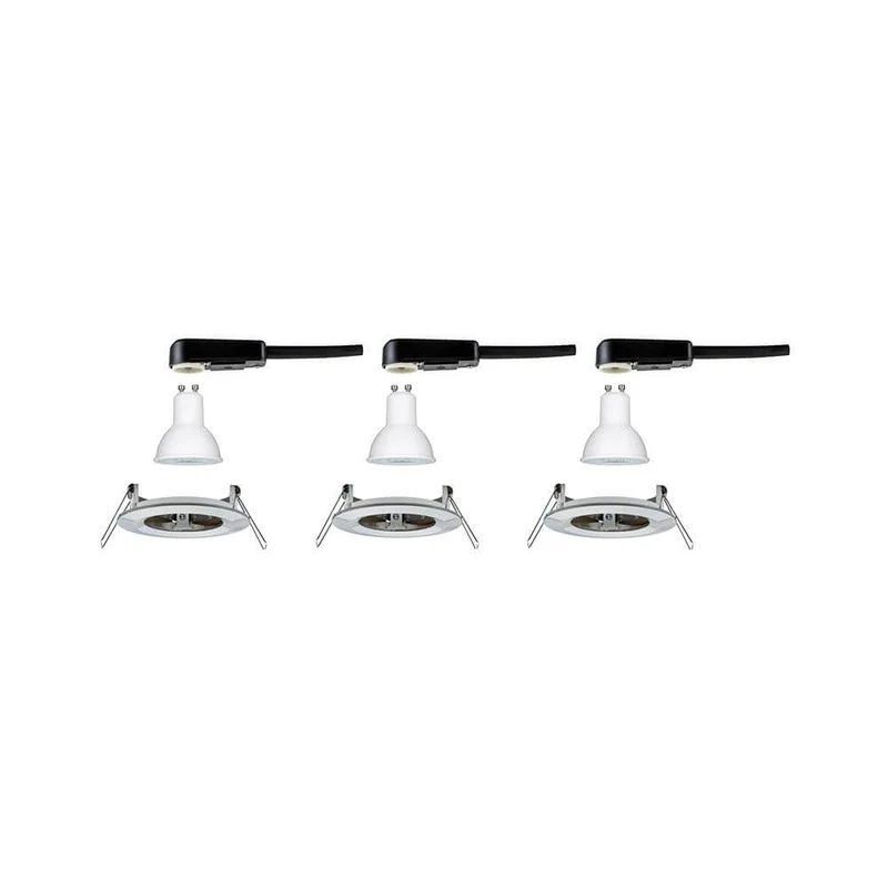 Einbauleuchte Nova Starr 3er Basis-Set Ø 7,8cm in 3 Stufen-Dimmbar