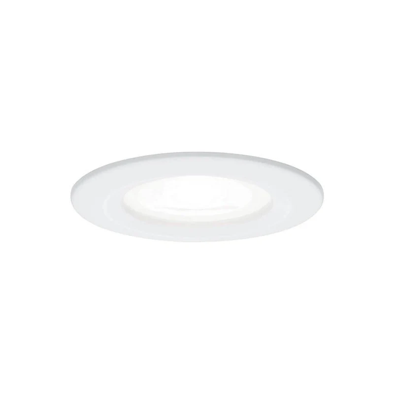 LED Einbauleuchte Nova Basis-Set Starr Rund Ø 7,8cm Weiß-Matt