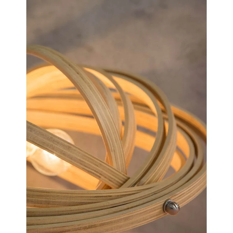 Asco Pendellampe aus Naturholz Ø 43cm