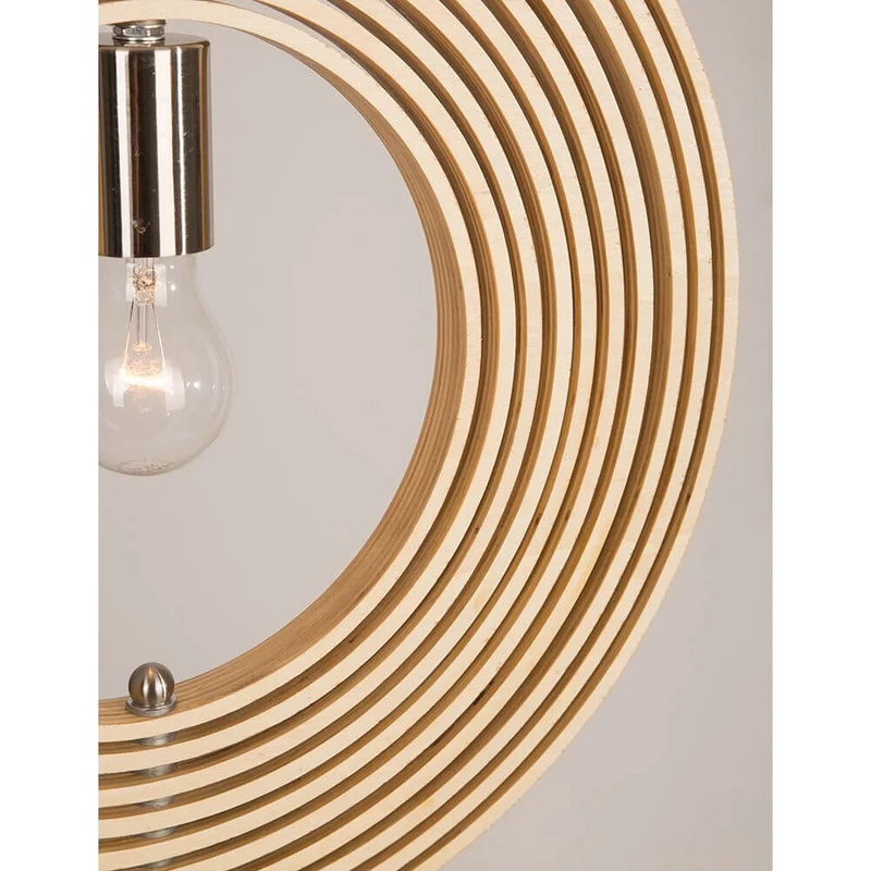 Asco Pendellampe aus Naturholz Ø 43cm