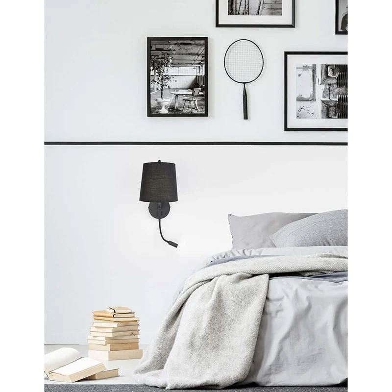 Sage Bett- & Wandlampe mit LED-Leselicht