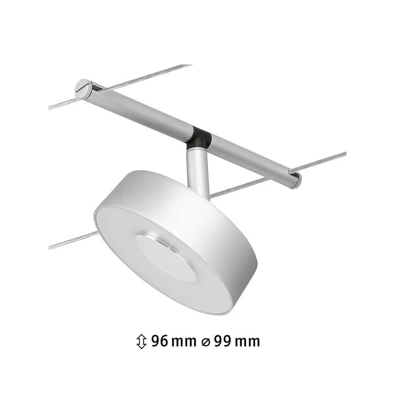 CorDuo LED Seilsystem Circle Einzelspot Chrom-Matt