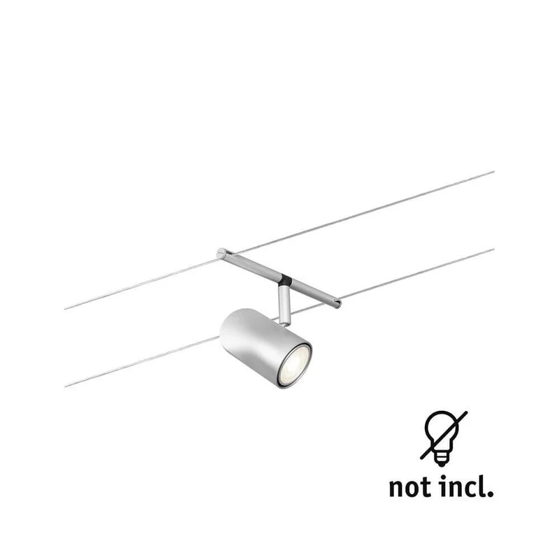 CorDuo Seilsystem Cup Einzelspot Chrom-Matt