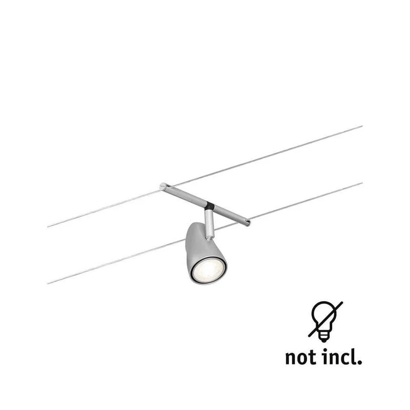 CorDuo Seilsystem Cup Einzelspot Chrom-Matt