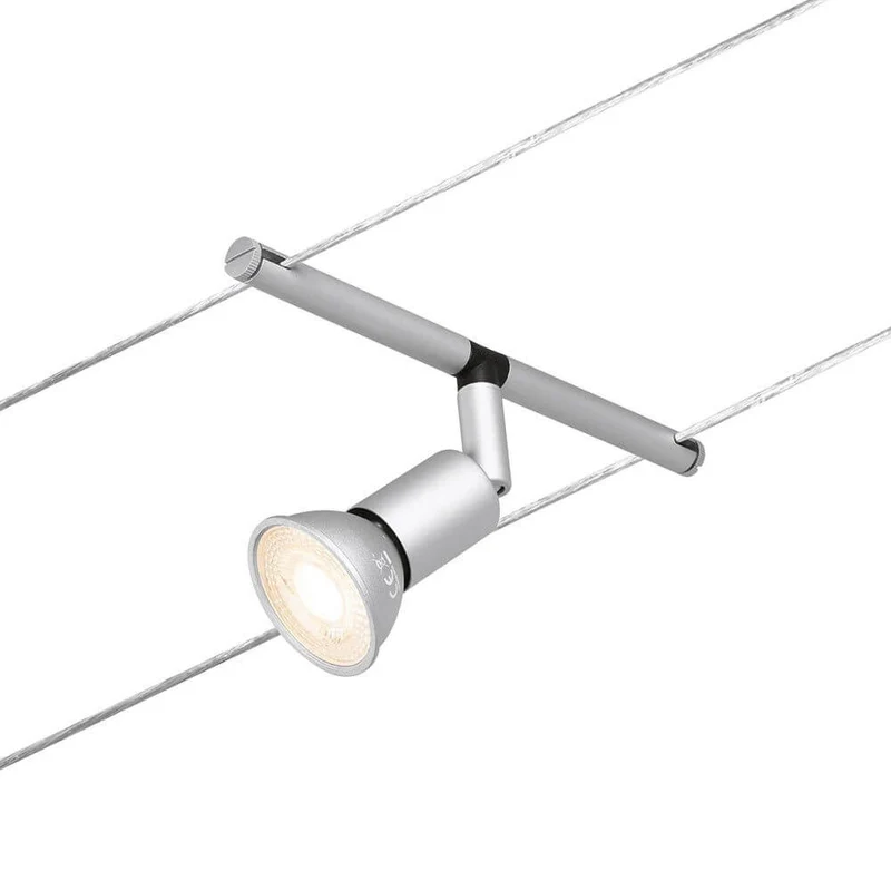 CorDuo Seilsystem Salt Einzelspot Chrom-Matt