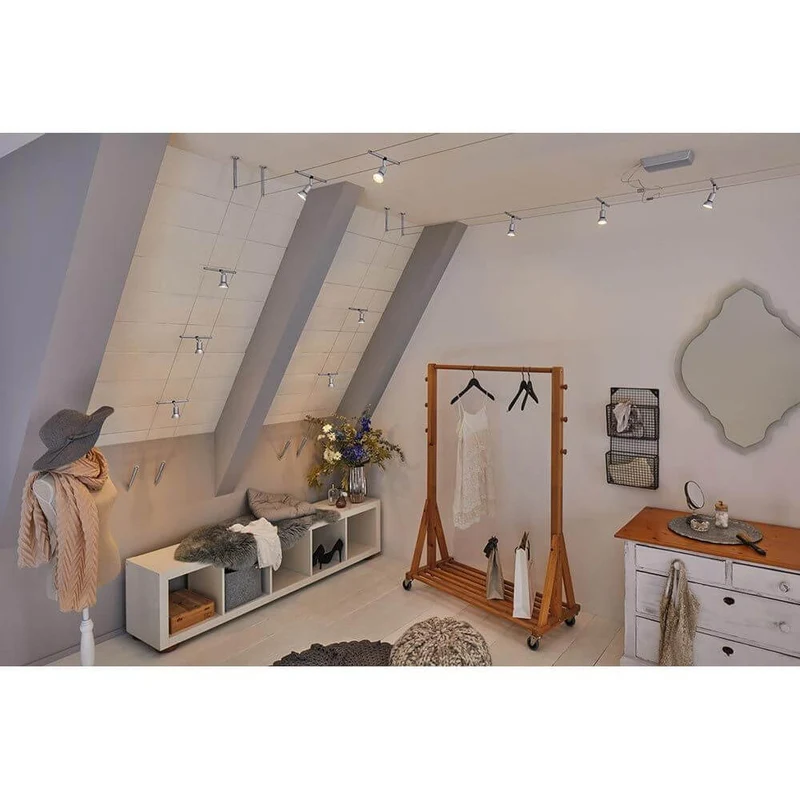 CorDuo Seilsystem Salt Einzelspot Chrom-Matt