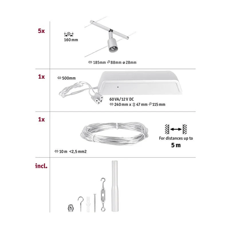 CorDuo Seilsystem Salt Basis-Set Chrom-Matt