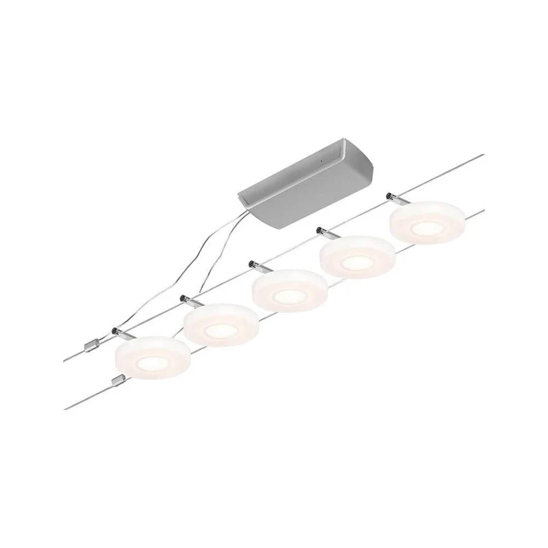 CorDuo LED Seilsystem Disc Basis-Set Chrom-Matt
