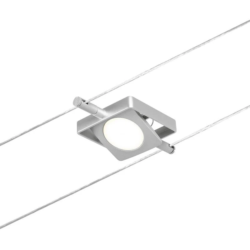 CorDuo LED Seilsystem Mac Einzelspot Chrom-Matt
