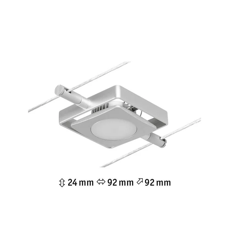 CorDuo LED Seilsystem Mac Einzelspot Chrom-Matt