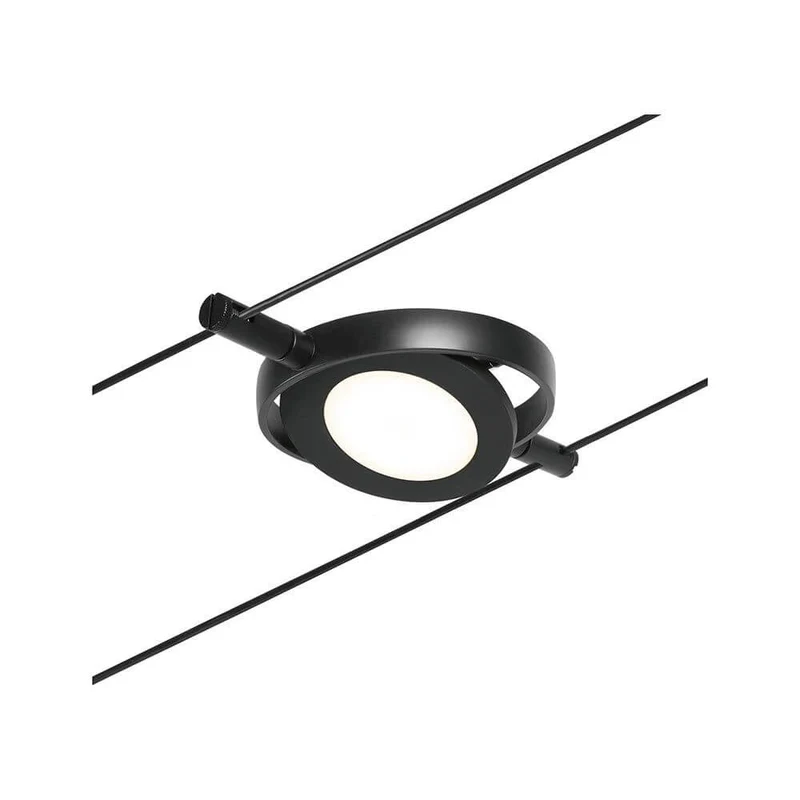 CorDuo LED Seilsystem Round Mac Basis-Set Schwarz, Chrom