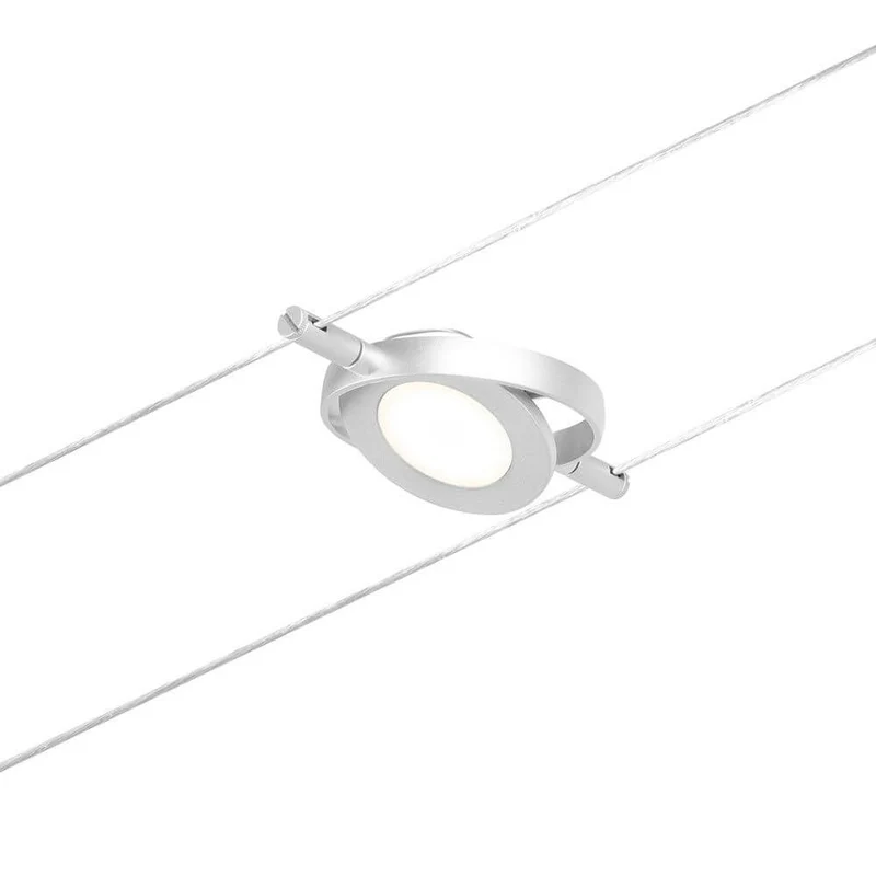 CorDuo LED Seilsystem Round Mac Einzelspot Chrom-Matt