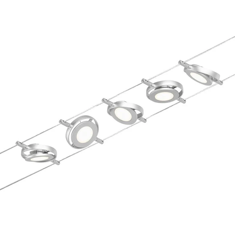 CorDuo LED Seilsystem Round Mac Basis-Set Chrom-Matt