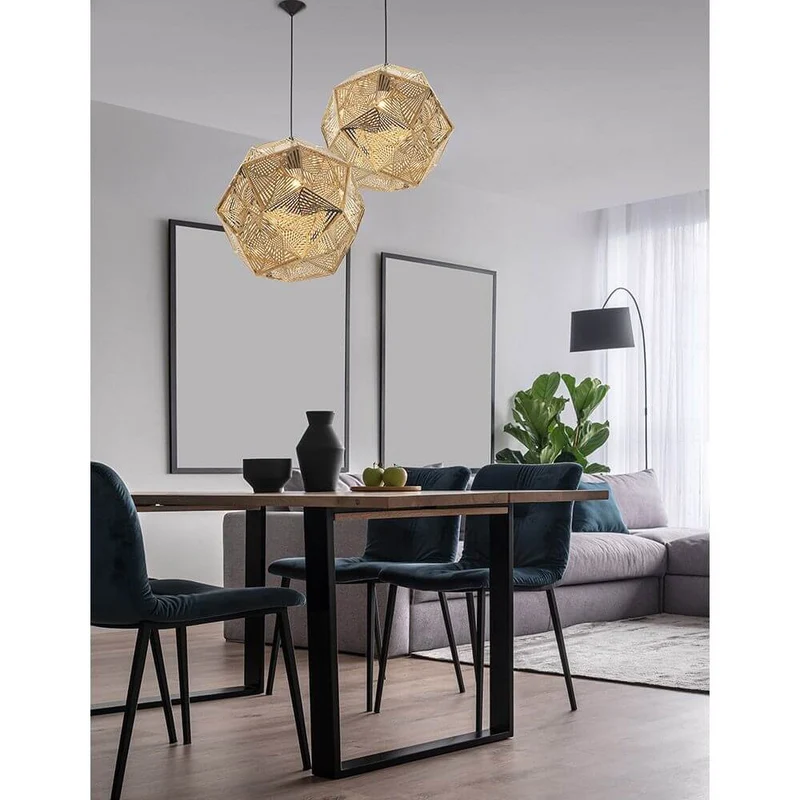 Foggia Hängelampe Stahl Gold