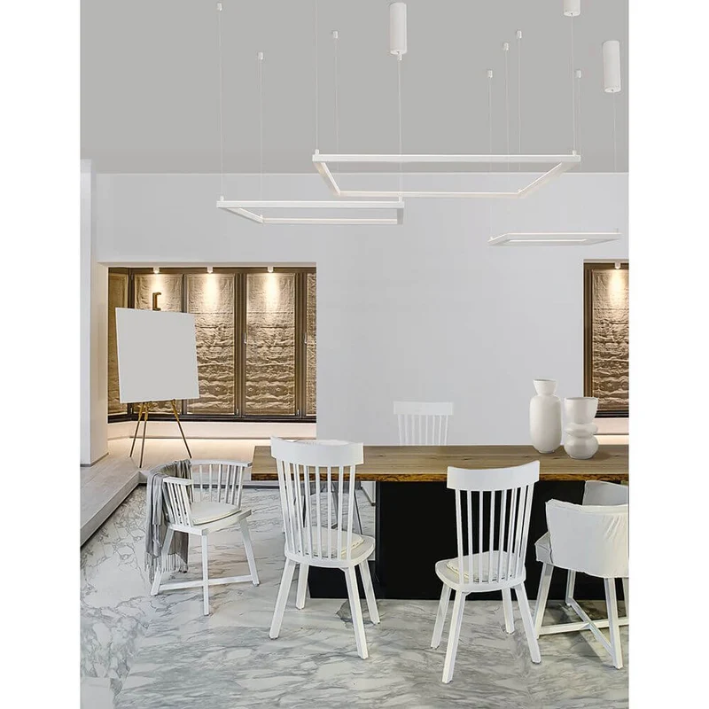 Eterna LED Hängelampe Quadratisch Weiß