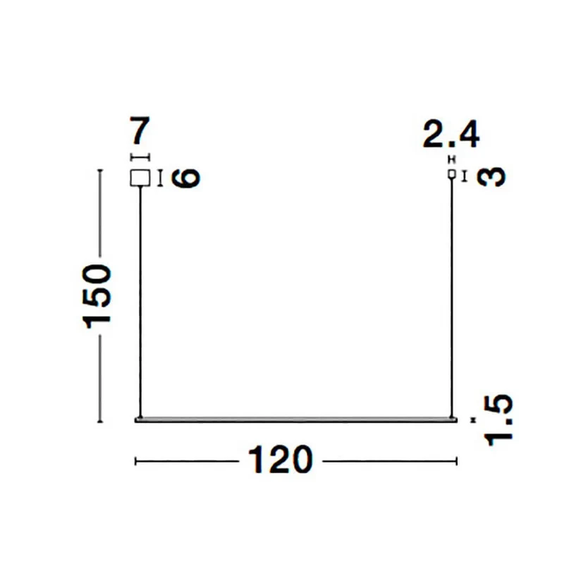 Elettra LED Hängelampe Ø 120cm Metall