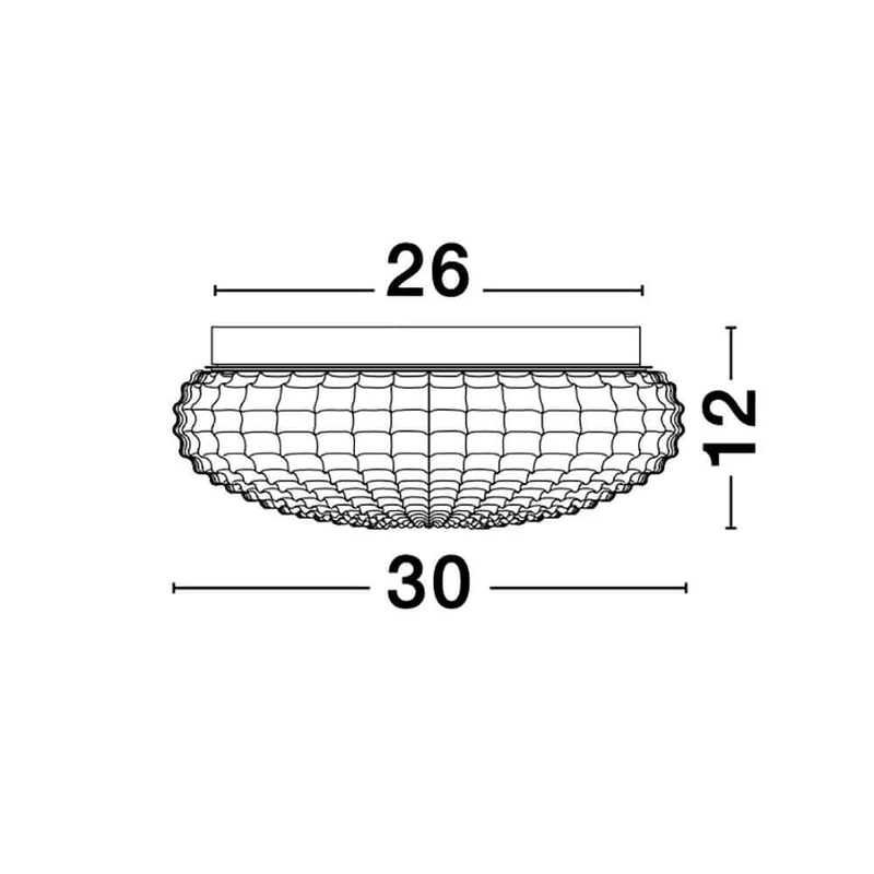 Clam Bad Deckenlampe Glas