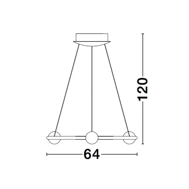 Celia LED Hängelampe Ø 64cm