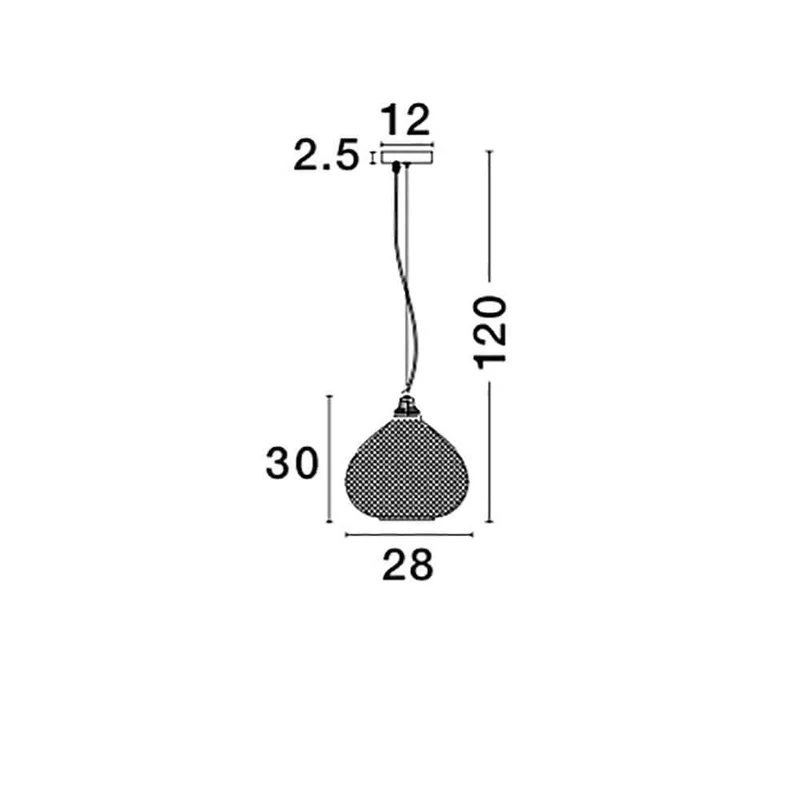 Boho Pendellampe Ø 28cm