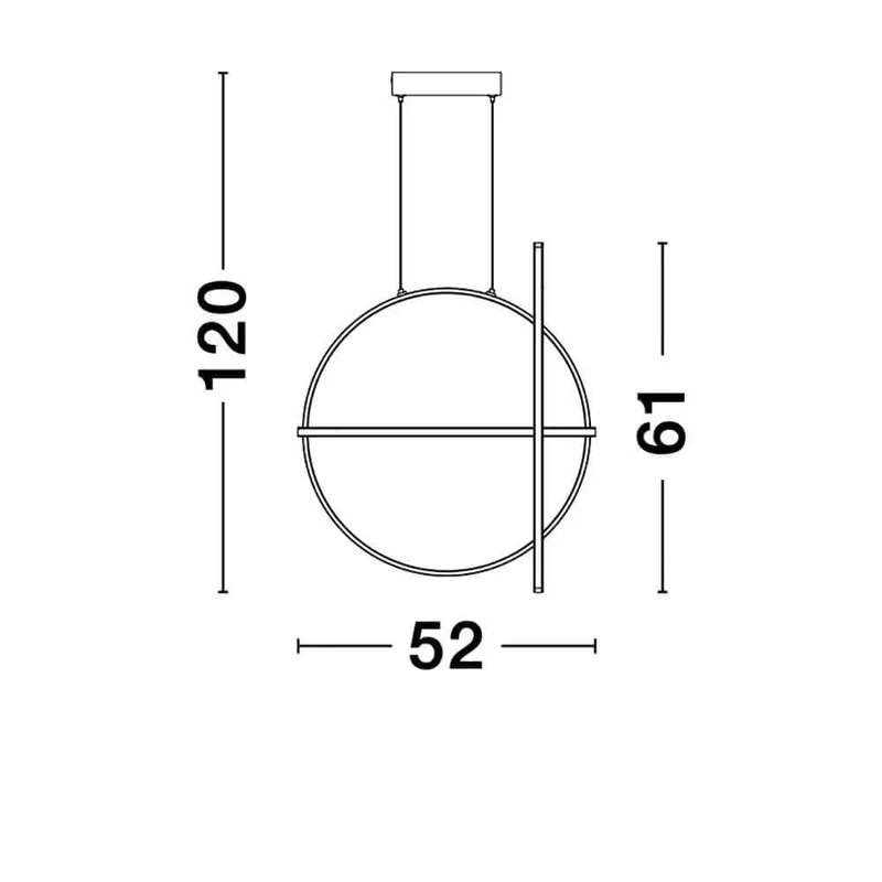 Arte LED Hängelampe 61cm