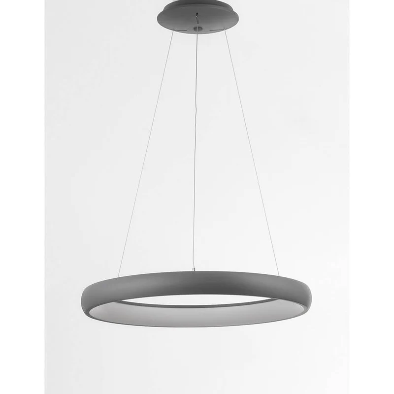 Albi LED Metall Hängeleuchte Grau