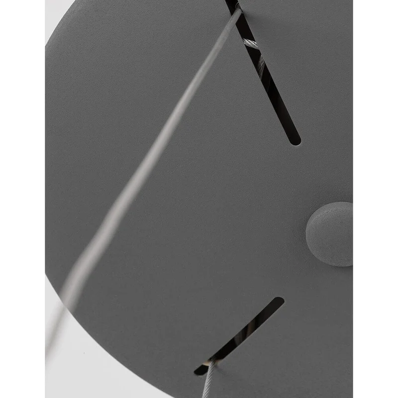 Albi LED Metall Hängeleuchte Grau