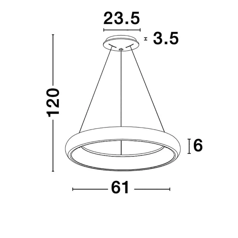 Albi LED Metall Hängeleuchte Grau