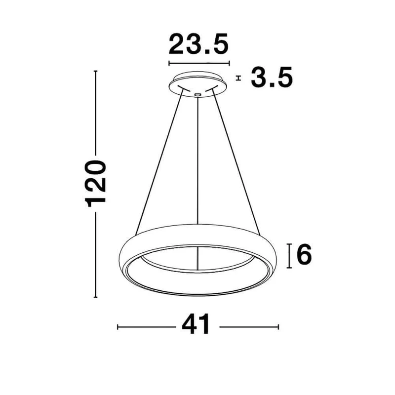 Albi LED Metall Hängeleuchte Grau