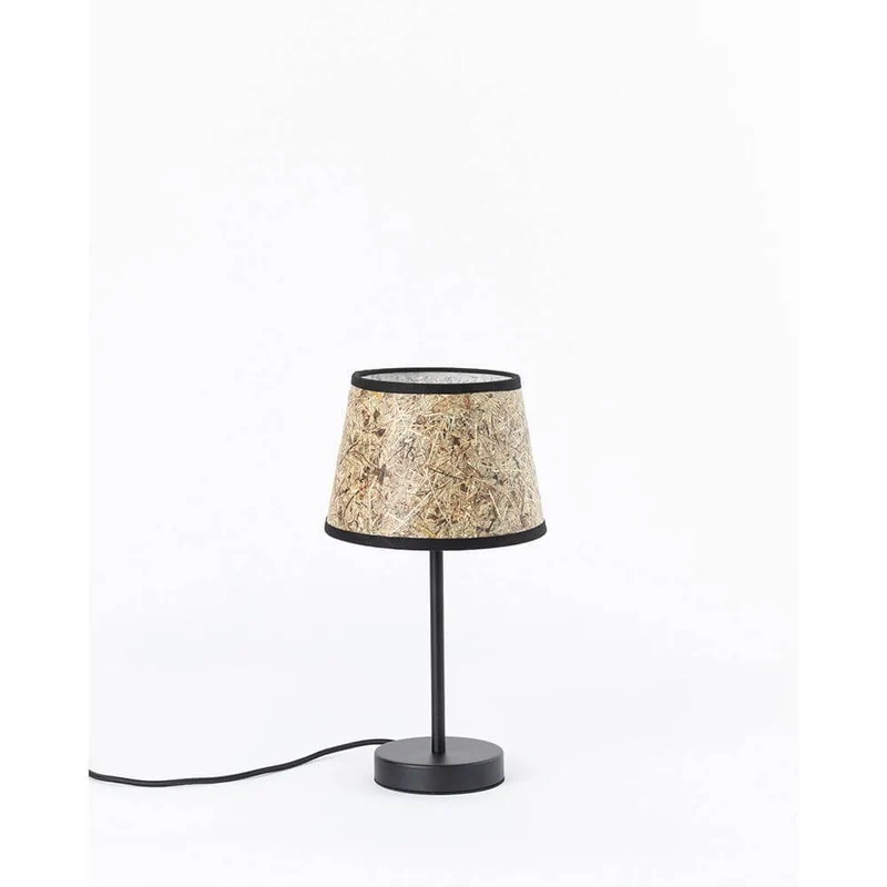 Metall Tischlampe mit Heuschirm