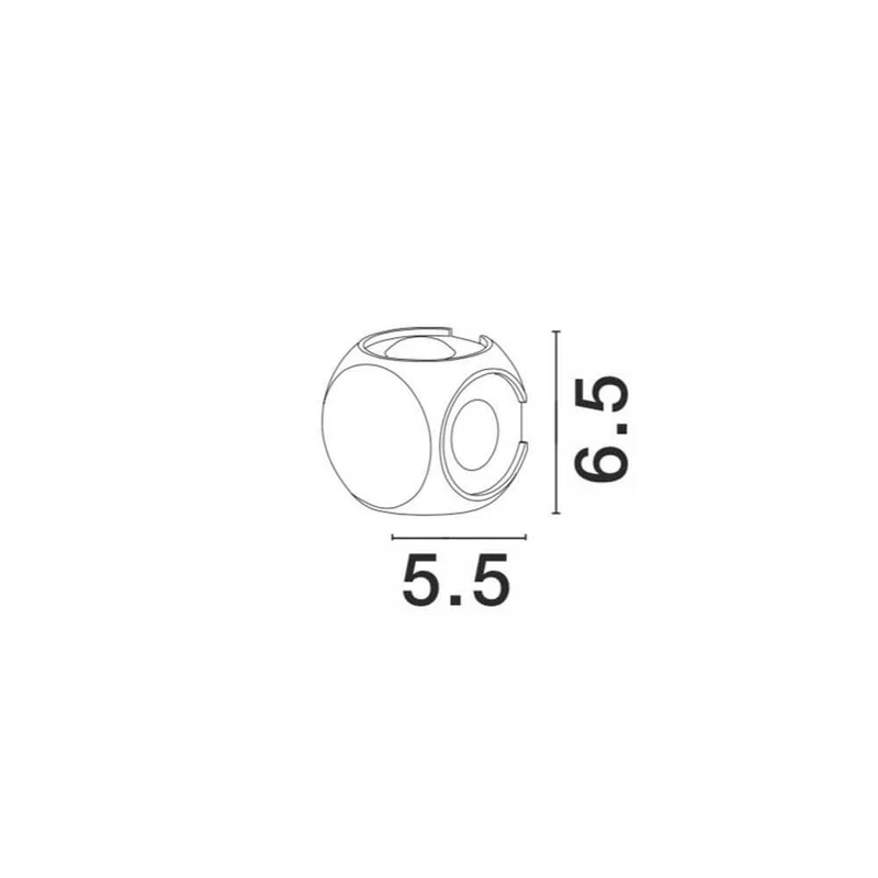 Zari Mini Wandleuchte Lichtstrahlen IP54