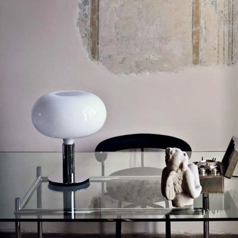 Nemo Am1N klassische Tischlampe von 1969 Chrom