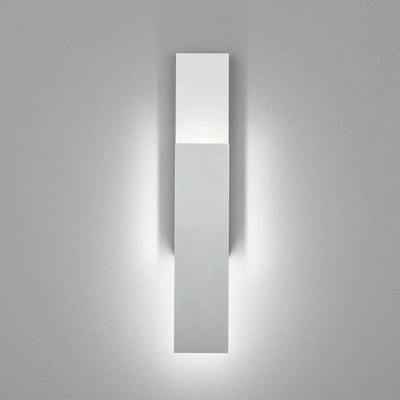 LED Wandleuchte Dex Weiß, Alu-Poliert