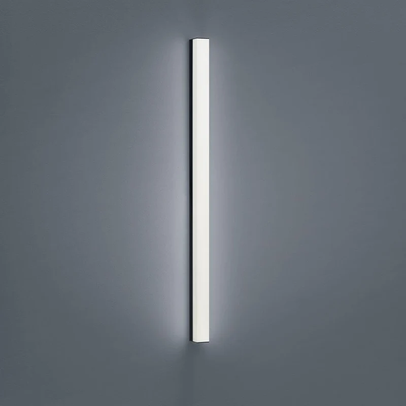 LED Spiegellampe Lado 90cm 1560lm Schwarz Warmweiß