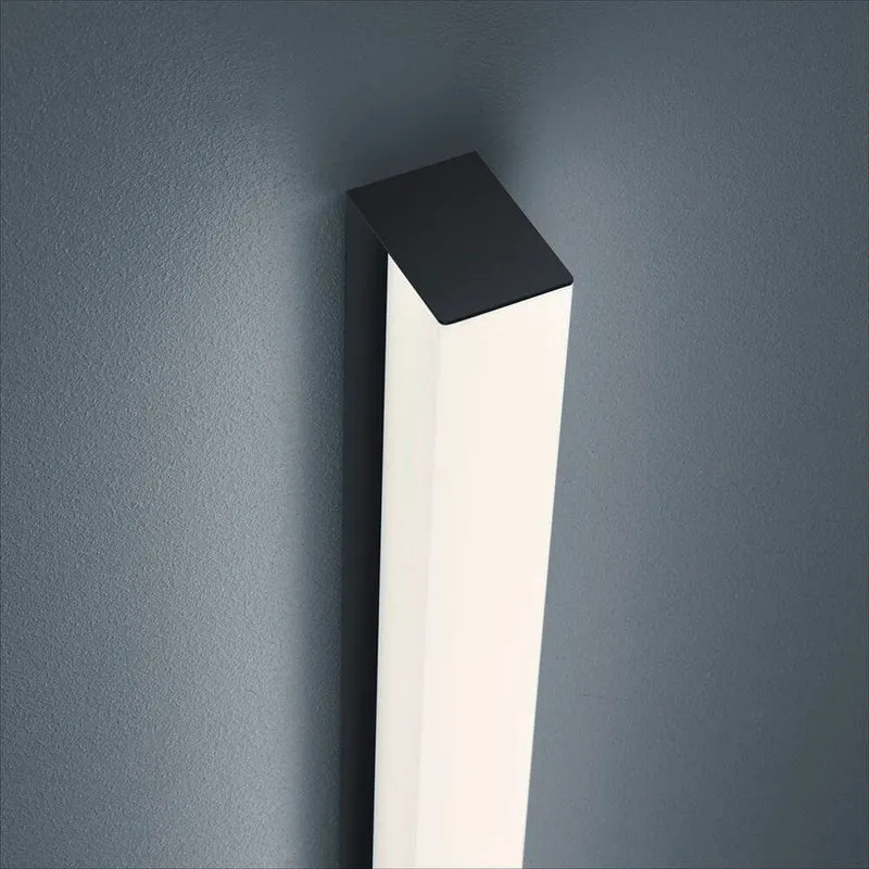 LED Spiegellampe Lado 120cm 2080lm Schwarz Warmweiß