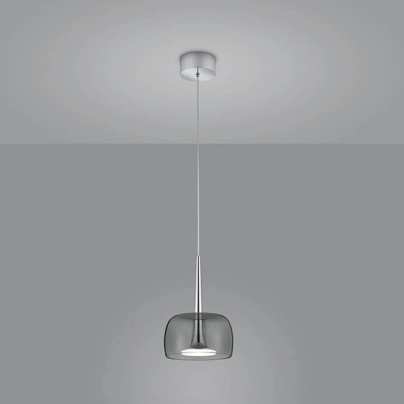 LED Hängelampe Flute Chrom