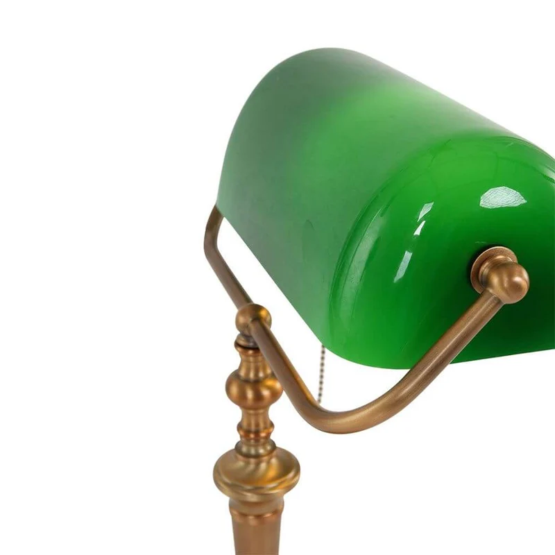 Vintage-Tischleuchte Ancilla Bankerslamp