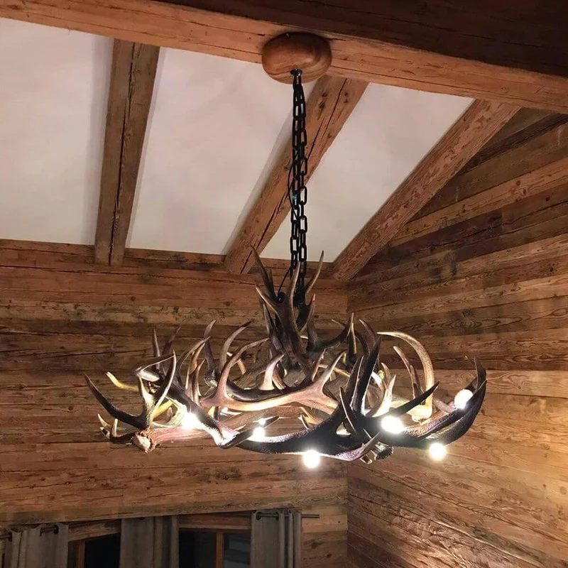 Chalet Hirschgeweihlampe Ø 120cm