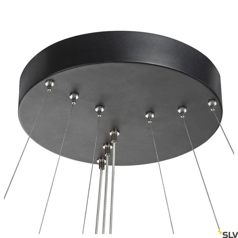One Triple Pendellampe Dali 3000/4000K Schwarz